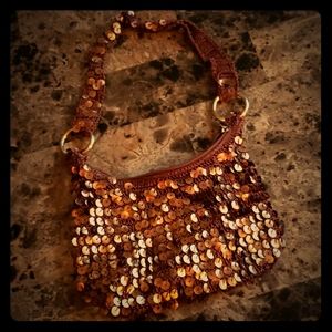 little girls brown justice purse